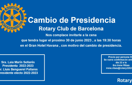 Cambio de Presidencia

Rotary Club de Barcelona